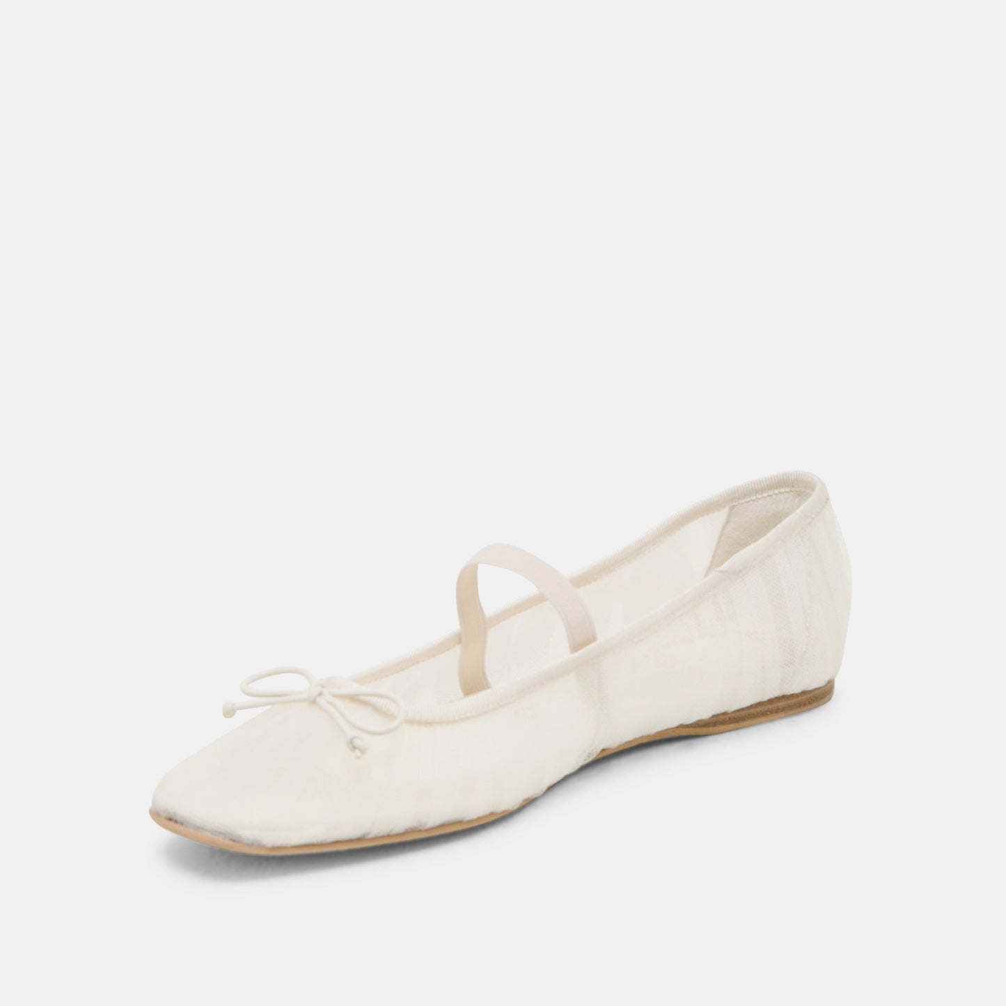 Dolce Vita Raeven White Tulle Ballet Flats