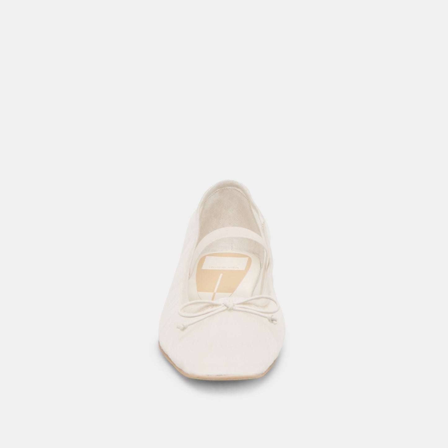 Dolce Vita Raeven White Tulle Ballet Flats