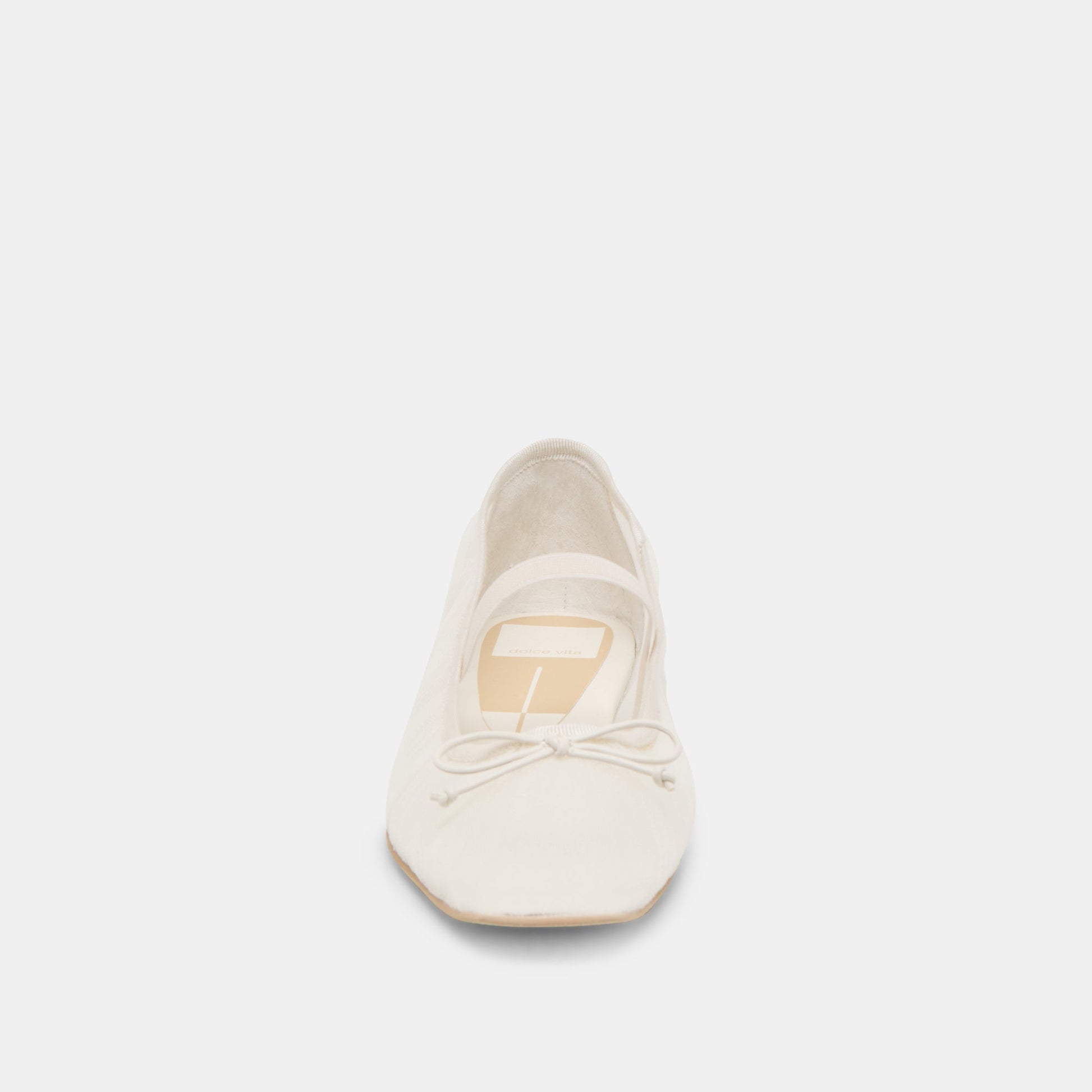 Dolce Vita Raeven White Tulle Ballet Flats