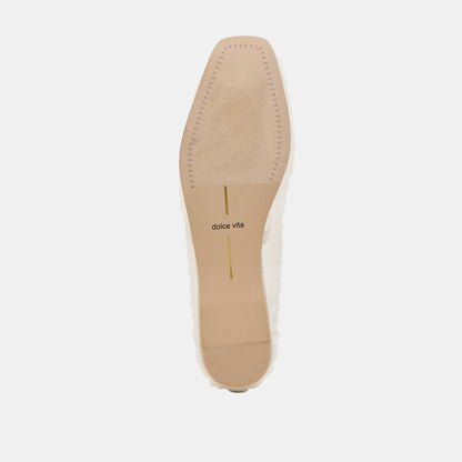 Dolce Vita Raeven White Tulle Ballet Flats