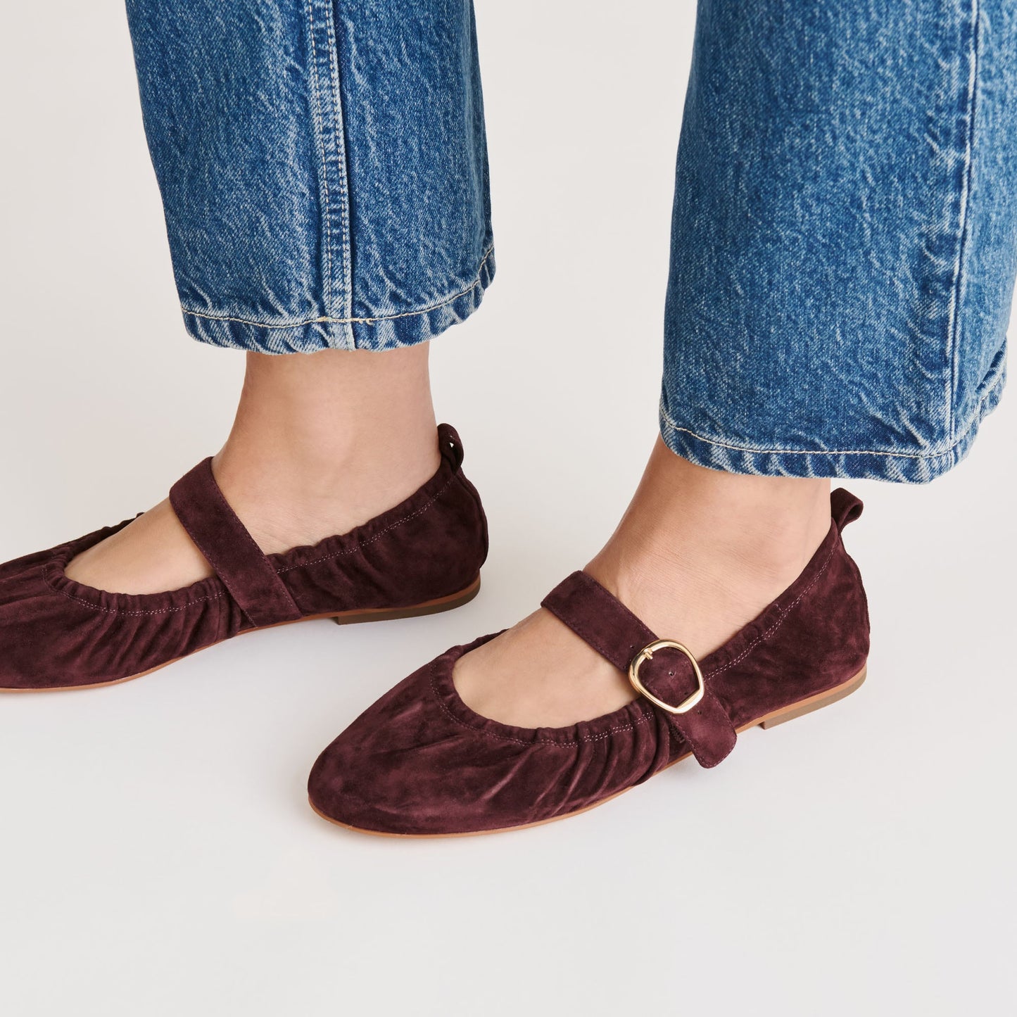 Dolce Vita CAELY BALLET FLATS MULBERRY SUEDE