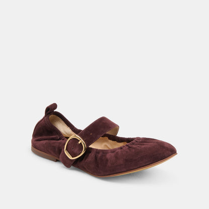 Dolce Vita CAELY BALLET FLATS MULBERRY SUEDE