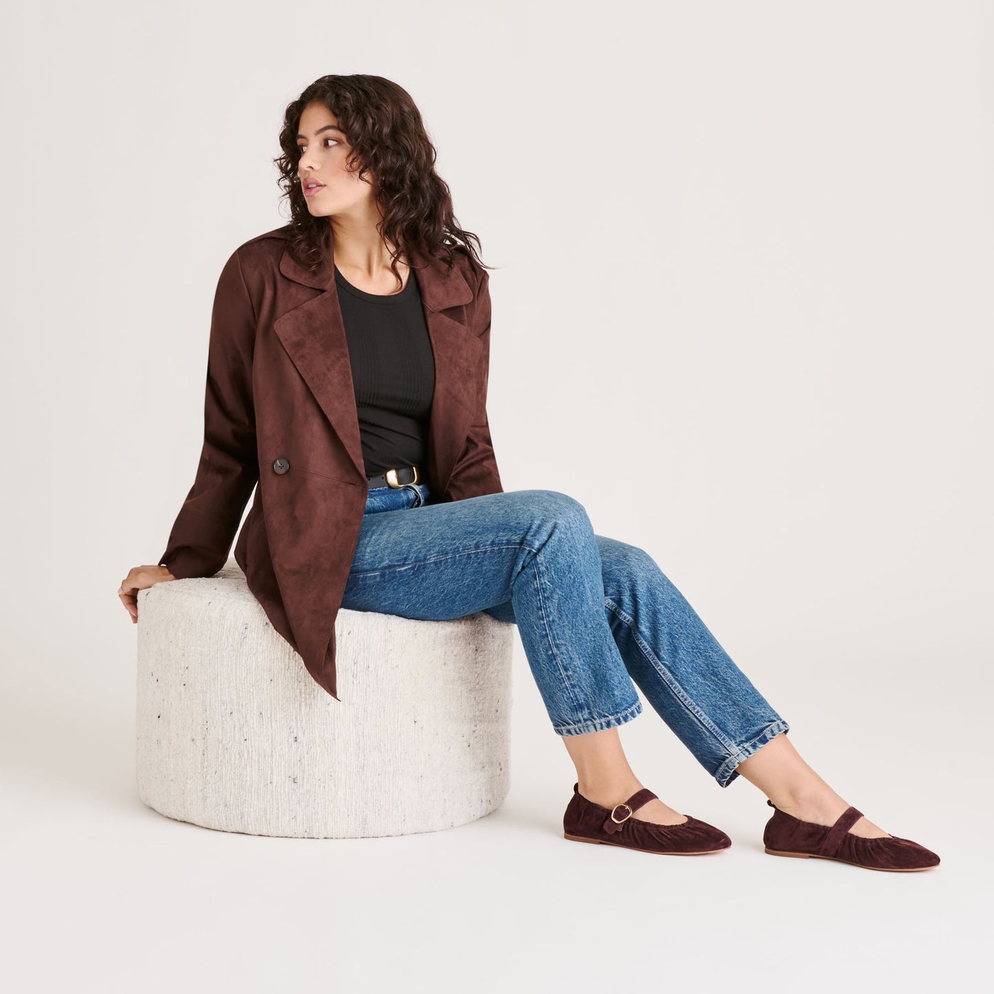 Dolce Vita CAELY BALLET FLATS MULBERRY SUEDE