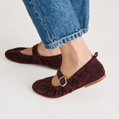 Dolce Vita CAELY BALLET FLATS MULBERRY SUEDE