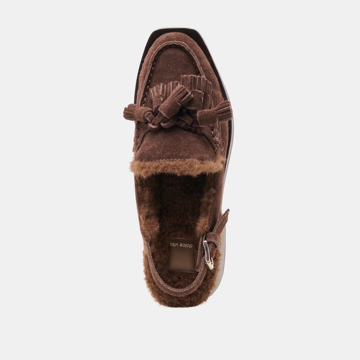 Dolce Vita Hamlit Plush Dk Brown Suede Loafers