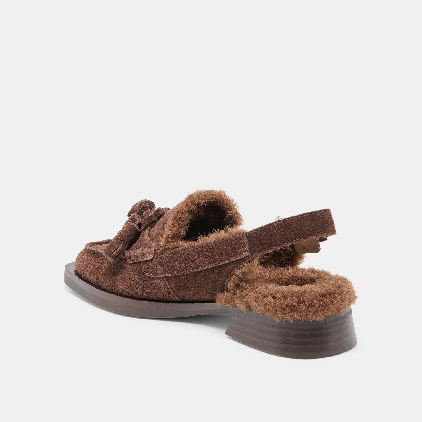 Dolce Vita Hamlit Plush Dk Brown Suede Loafers