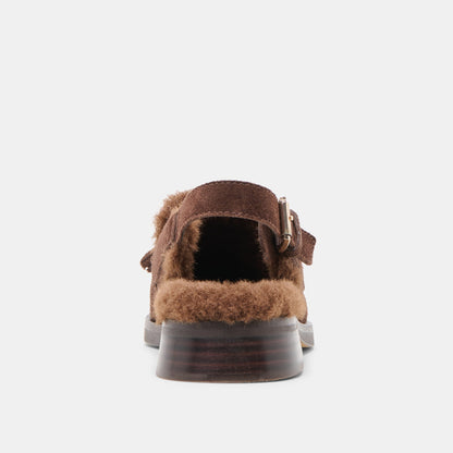 Dolce Vita Hamlit Plush Dk Brown Suede Loafers