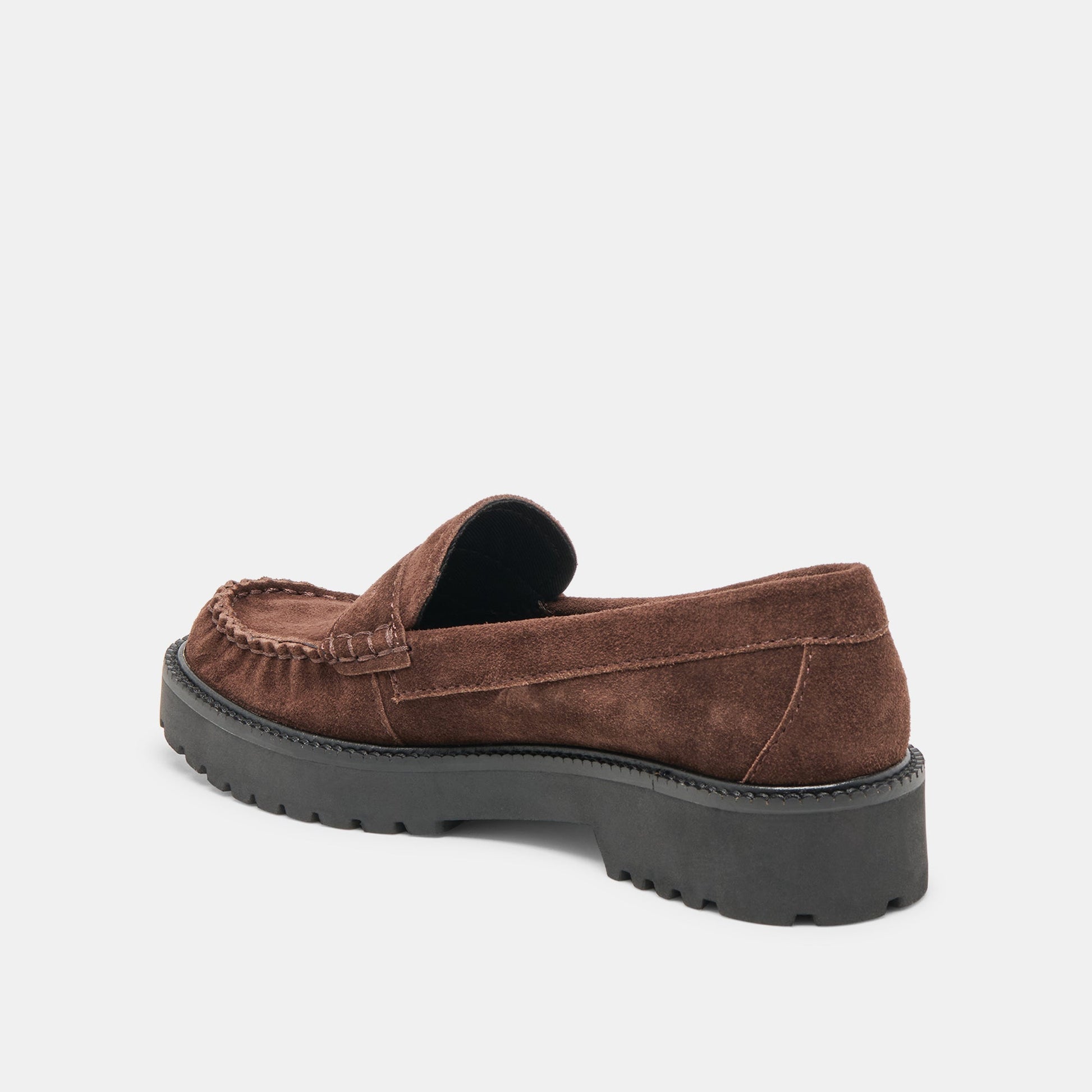 Dolce Vita Merek Dk Brown Suede Loafers