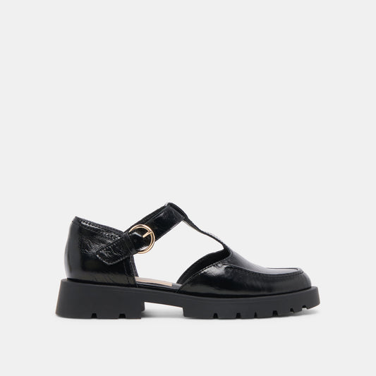 Dolce Vita EMILIO FLATS MIDNIGHT CRINKLE PATENT LEATHER