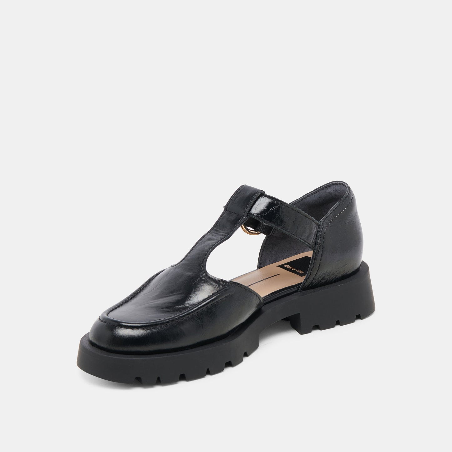 Dolce Vita EMILIO FLATS MIDNIGHT CRINKLE PATENT LEATHER