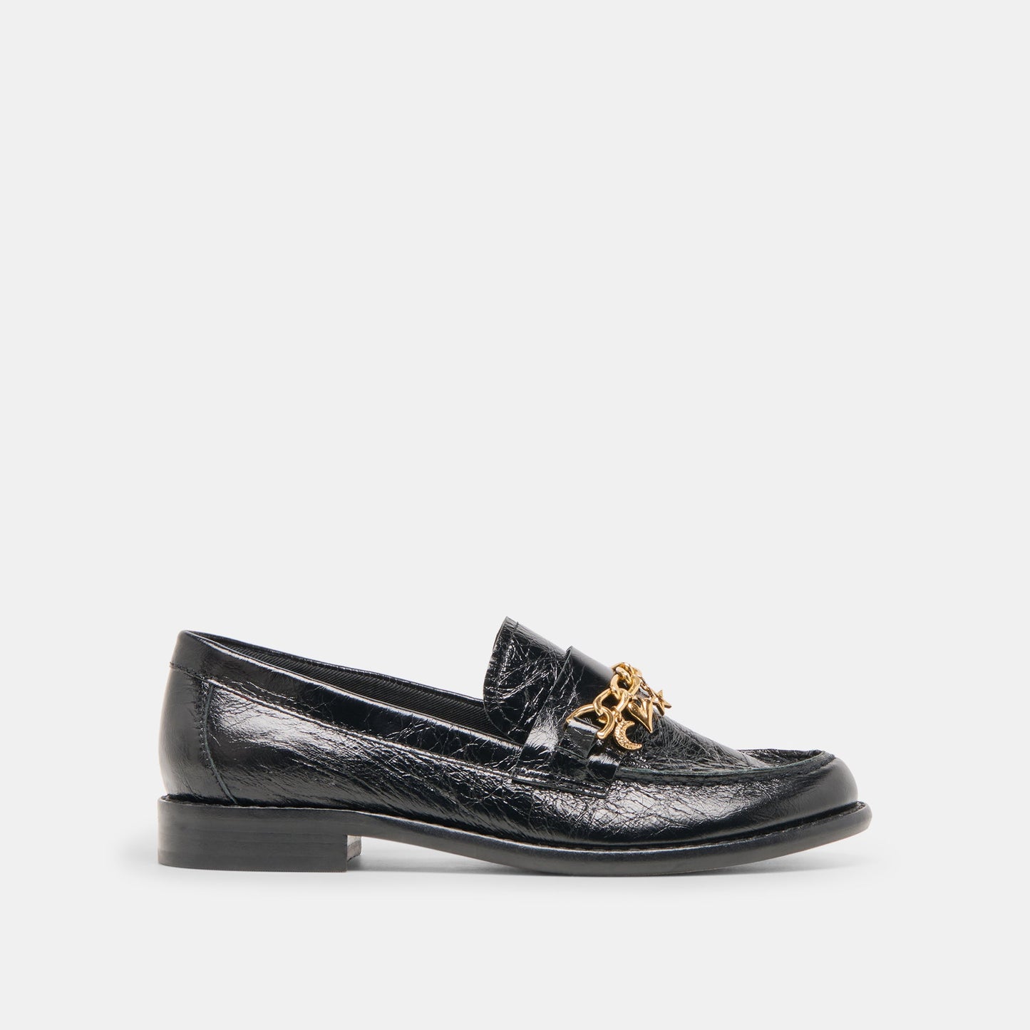 Dolce Vita Waylen Midnight Crinkle Patent Loafers
