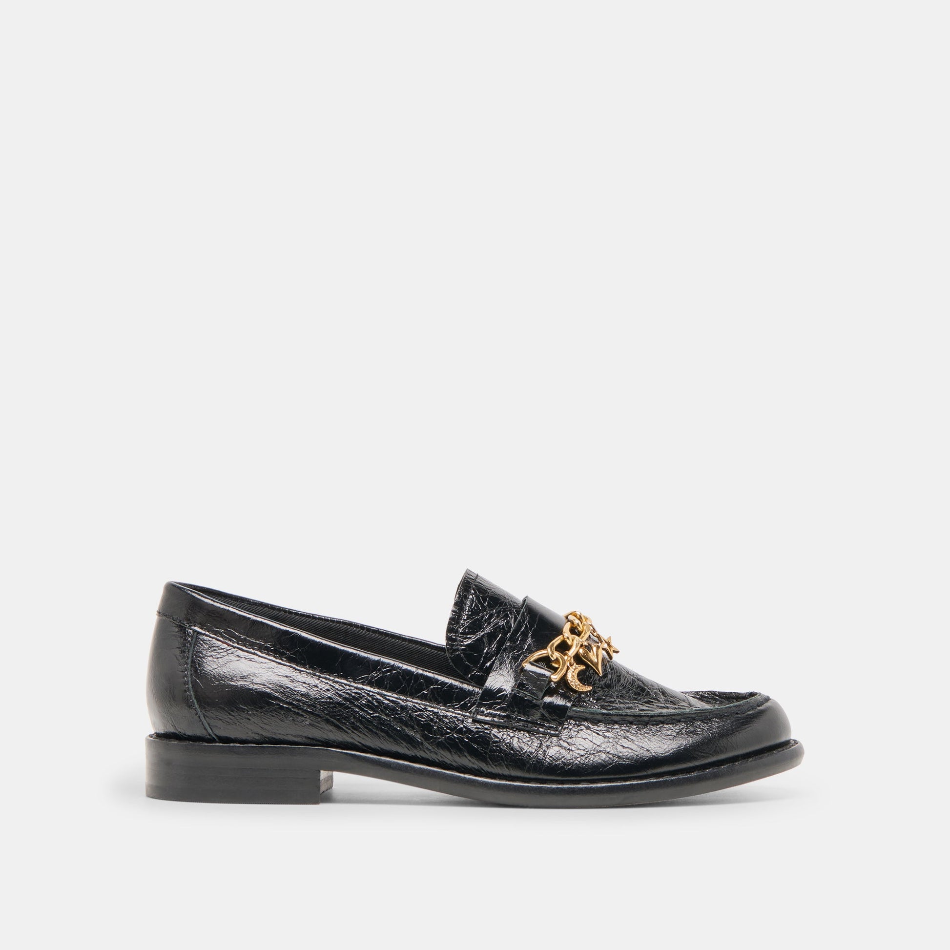 Dolce Vita Waylen Midnight Crinkle Patent Loafers