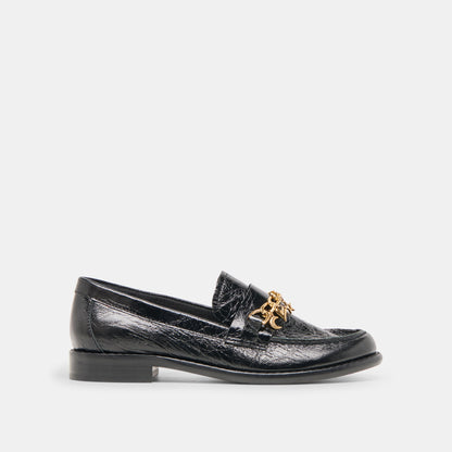 Dolce Vita Waylen Midnight Crinkle Patent Loafers