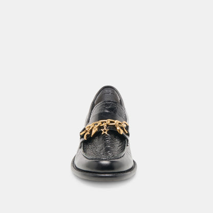 Dolce Vita Waylen Midnight Crinkle Patent Loafers