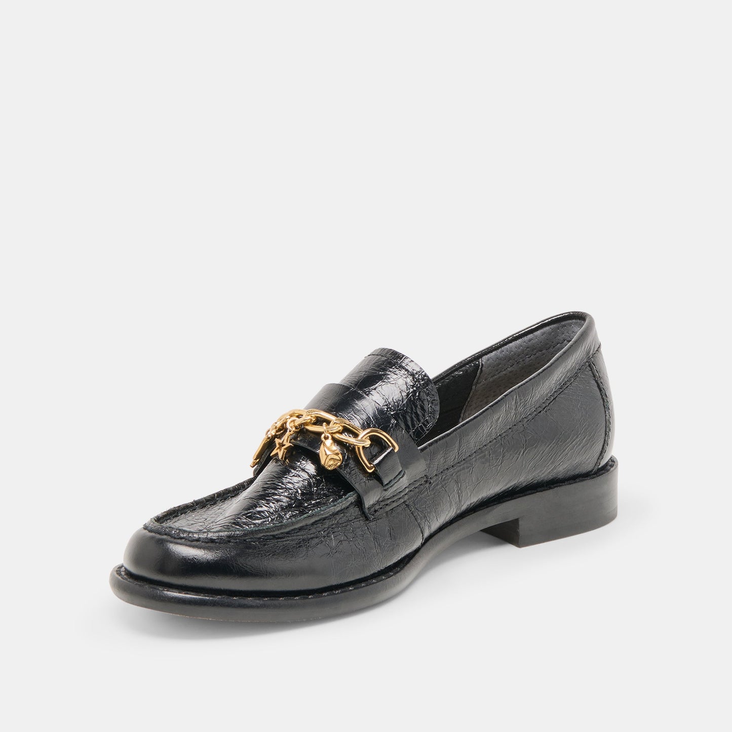 Dolce Vita Waylen Midnight Crinkle Patent Loafers