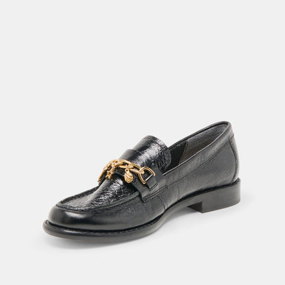 Dolce Vita Waylen Midnight Crinkle Patent Loafers