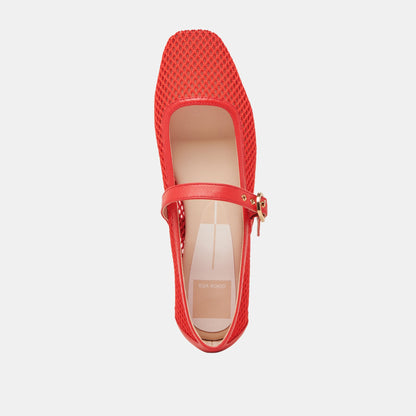 Dolce Vita RODNI MESH BALLET FLATS CHILI WOVEN MESH