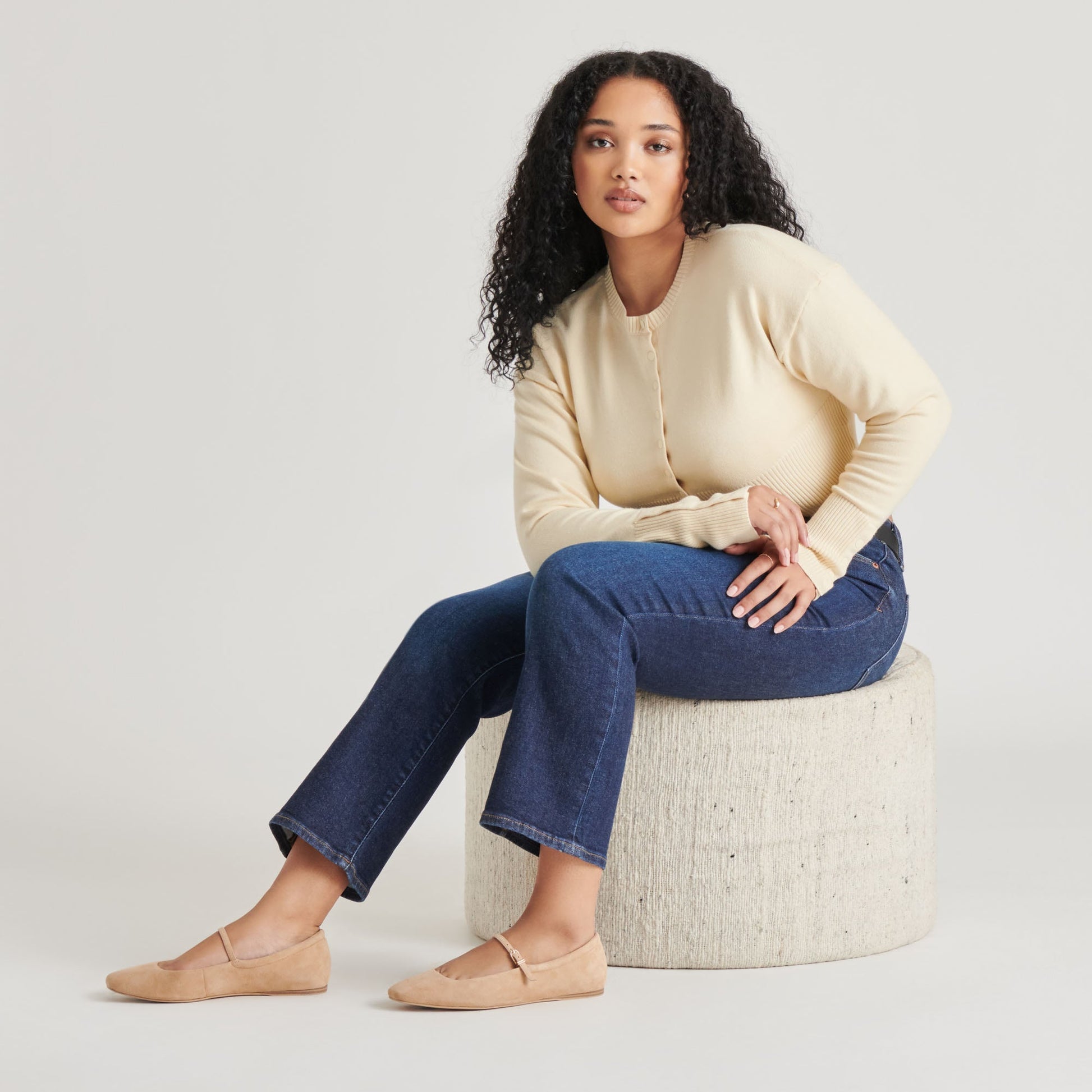 Dolce Vita Reyes Bamboo Suede Ballet Flats
