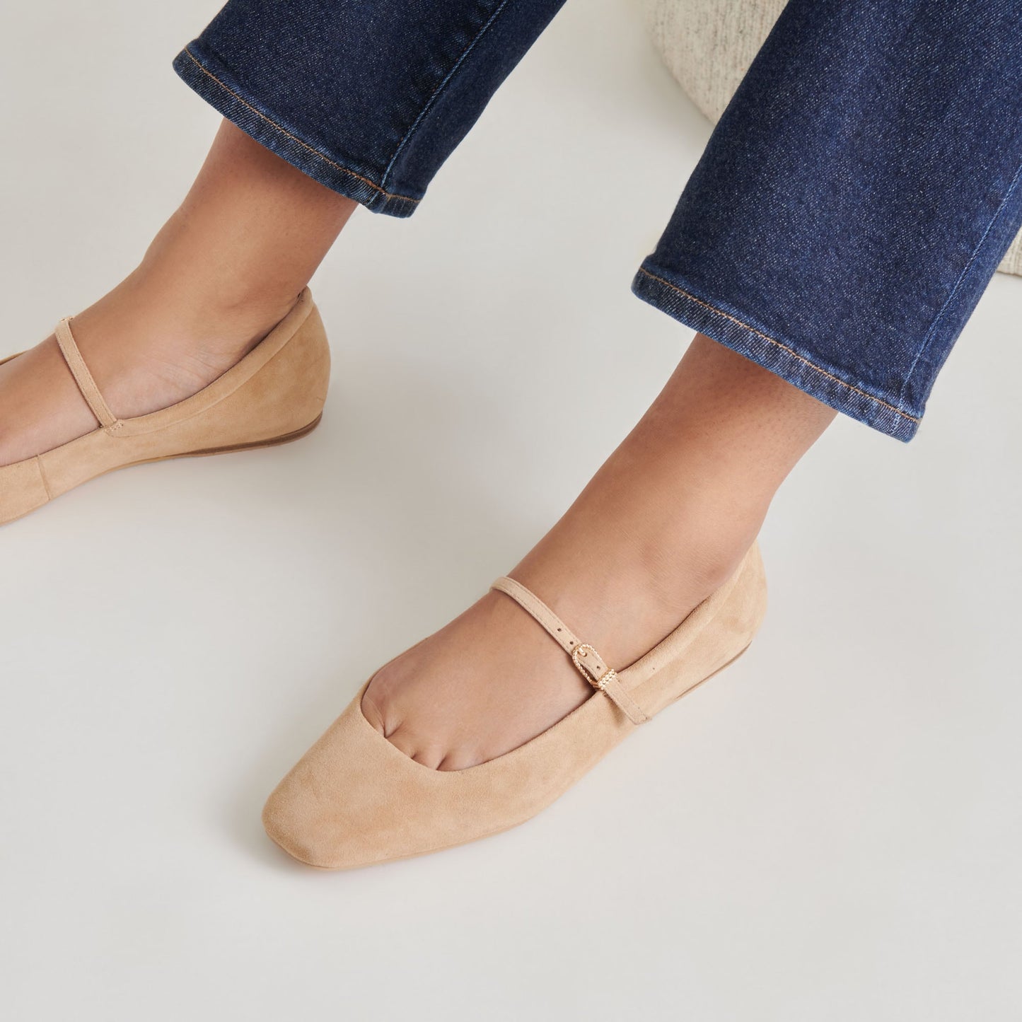 Dolce Vita Reyes Bamboo Suede Ballet Flats