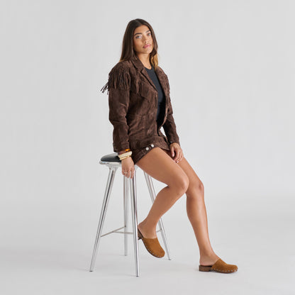Dolce Vita Alanis Chestnut Suede Flats