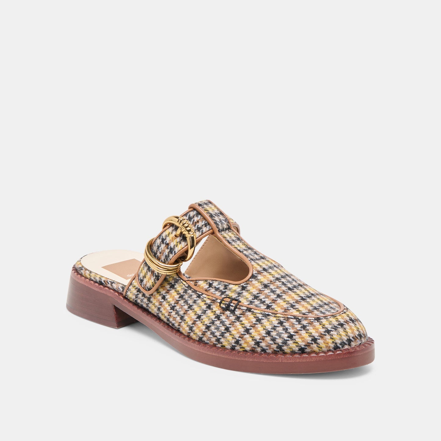 Dolce Vita Harlah Yellow Plaid Tweed Flats