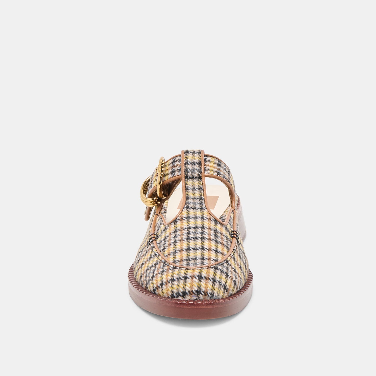 Dolce Vita Harlah Yellow Plaid Tweed Flats