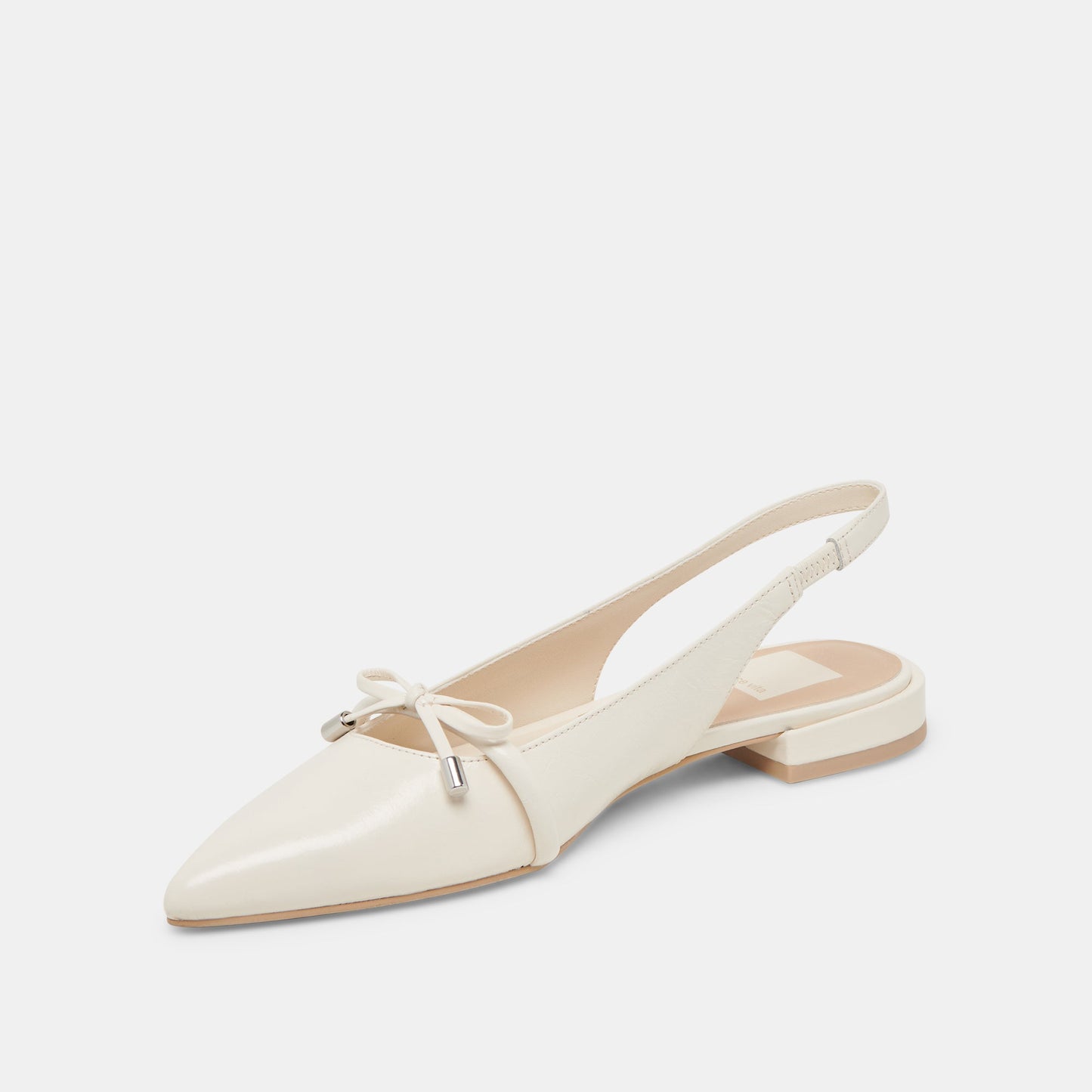 Dolce Vita PAYGE FLATS OFF WHITE CRINKLE PATENT