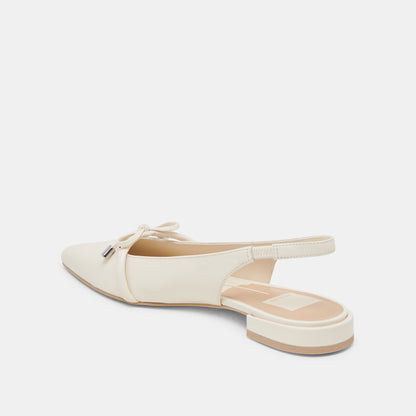 Dolce Vita PAYGE FLATS OFF WHITE CRINKLE PATENT
