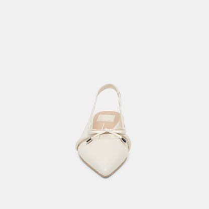 Dolce Vita PAYGE FLATS OFF WHITE CRINKLE PATENT