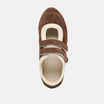 Dolce Vita Swan Dk Brown Suede Sneakers