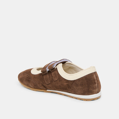 Dolce Vita Swan Dk Brown Suede Sneakers