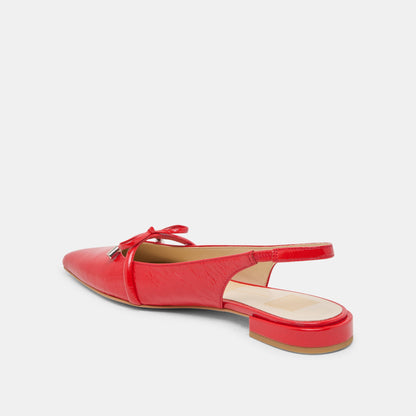 Dolce Vita Payge Chili Crinkle Patent Flats