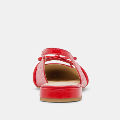 Dolce Vita Payge Chili Crinkle Patent Flats