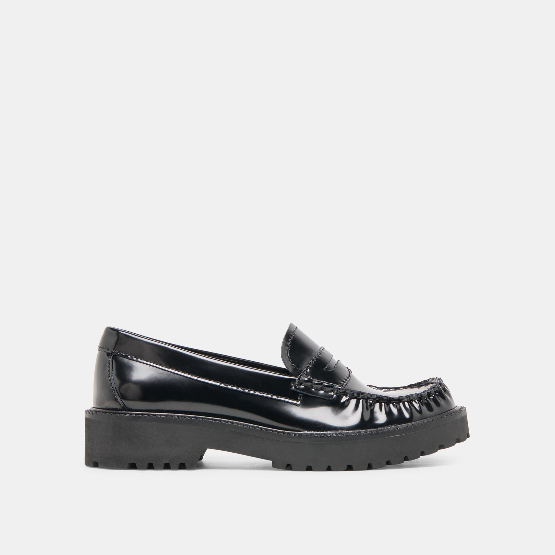Dolce Vita Merek Midnight Boxleather Loafers