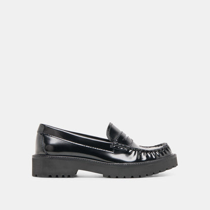 Dolce Vita Merek Midnight Boxleather Loafers