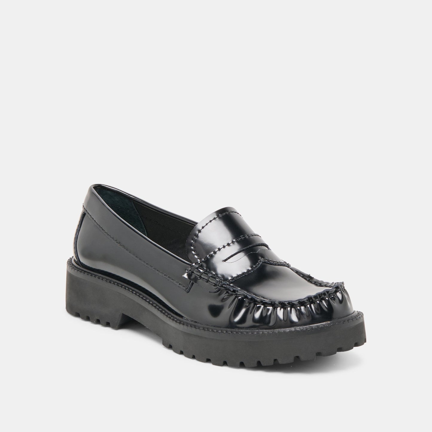 Dolce Vita Merek Midnight Boxleather Loafers