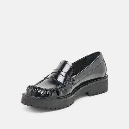 Dolce Vita Merek Midnight Boxleather Loafers