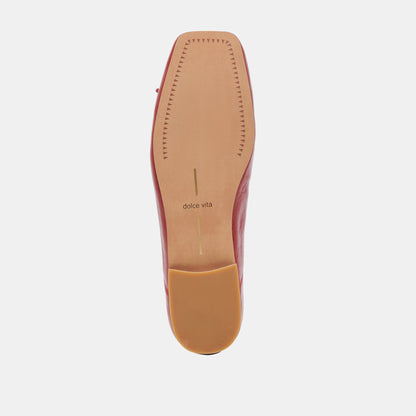 Dolce Vita Anisa Ballet Flats RED CRINKLE PATENT