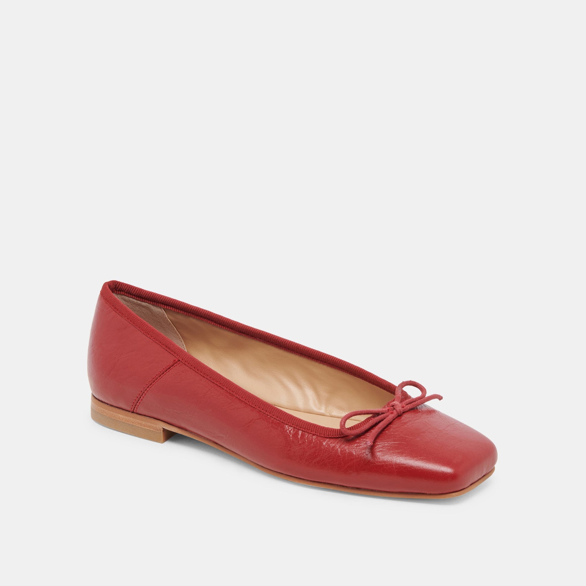 Dolce Vita Anisa Ballet Flats RED CRINKLE PATENT