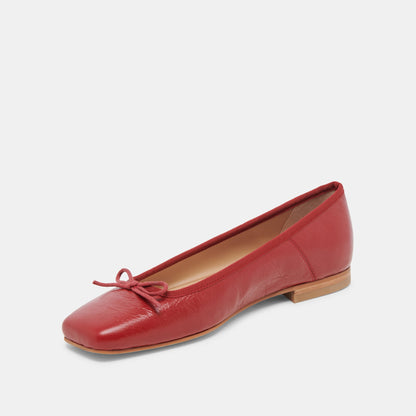 Dolce Vita Anisa Ballet Flats RED CRINKLE PATENT