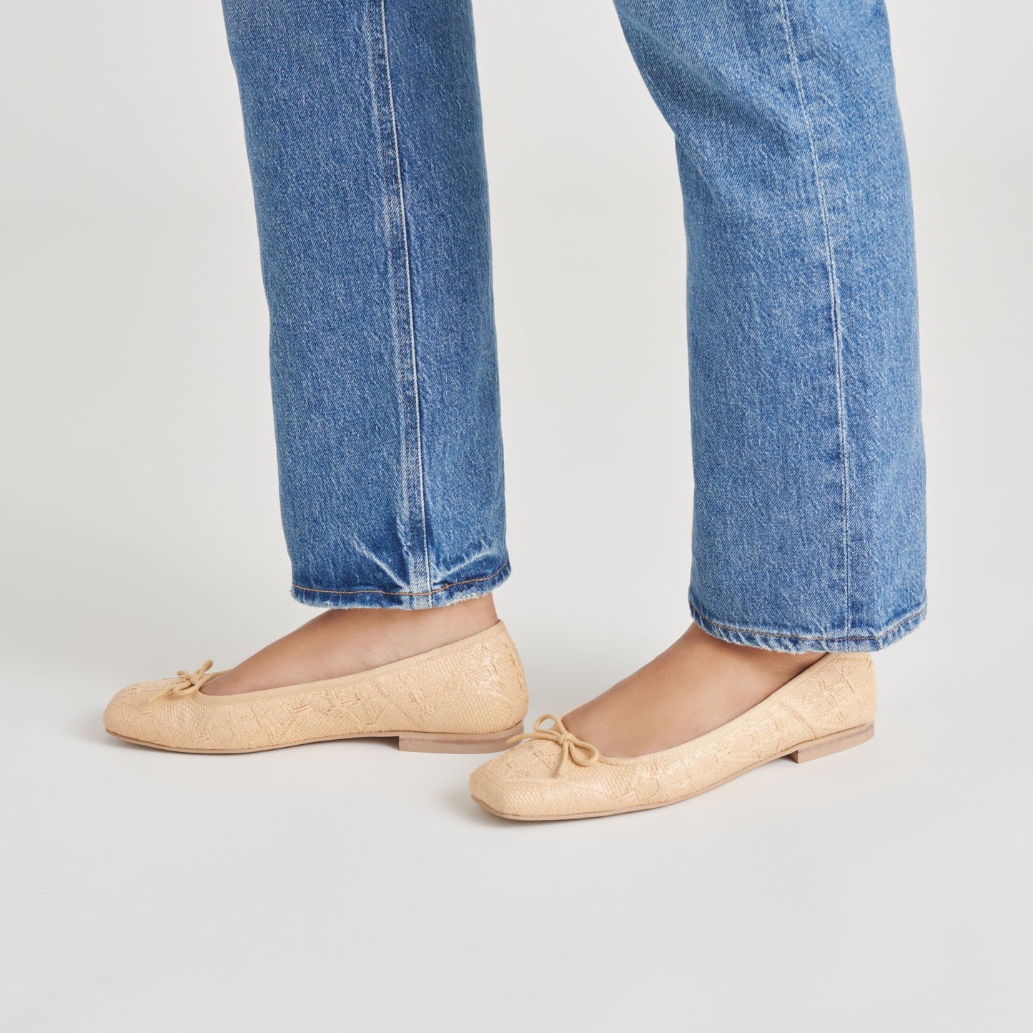 Dolce Vita ANISA BALLET FLATS LT NATURAL WOVEN RAFFIA
