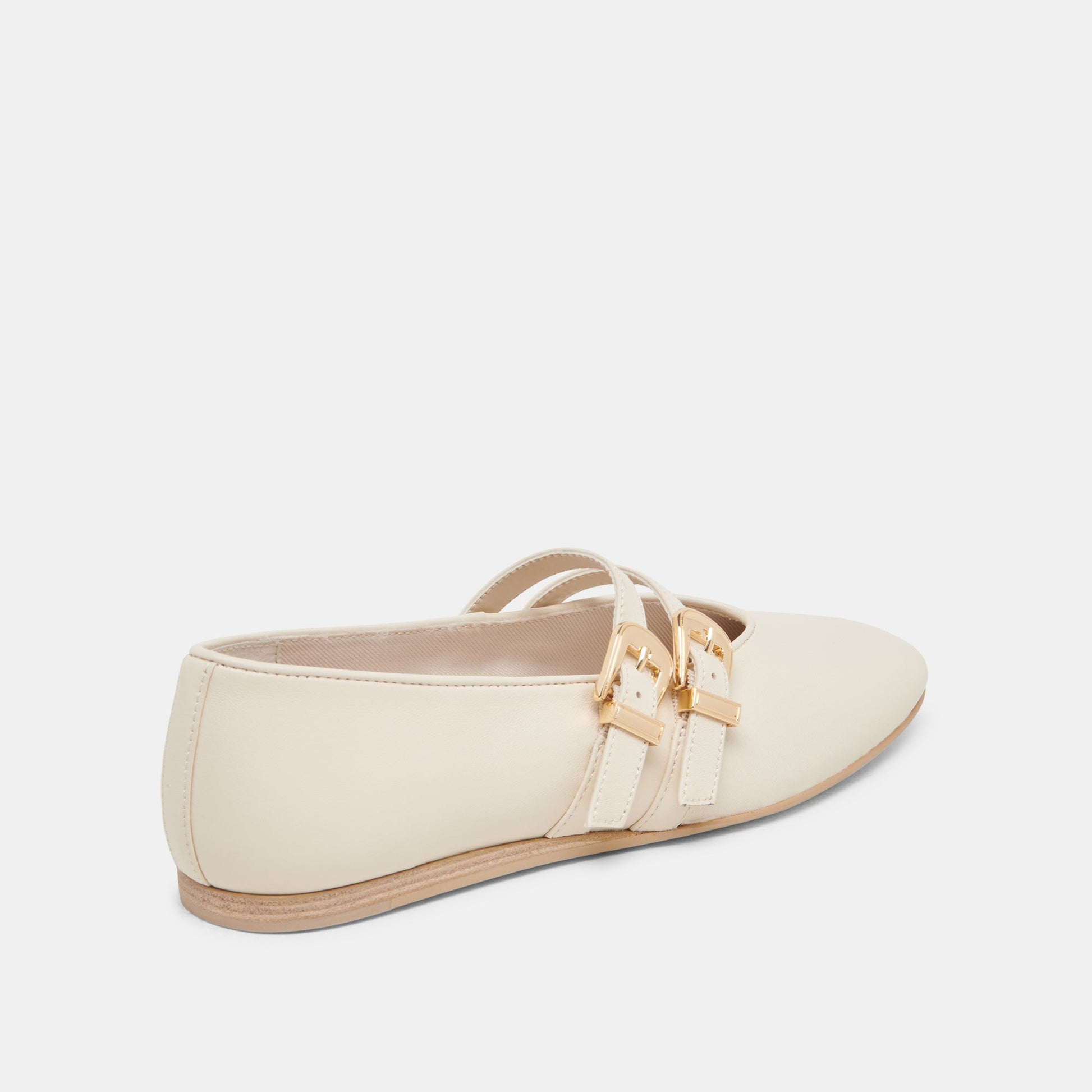 Dolce Vita BAYLEE BALLET FLATS IVORY LEATHER