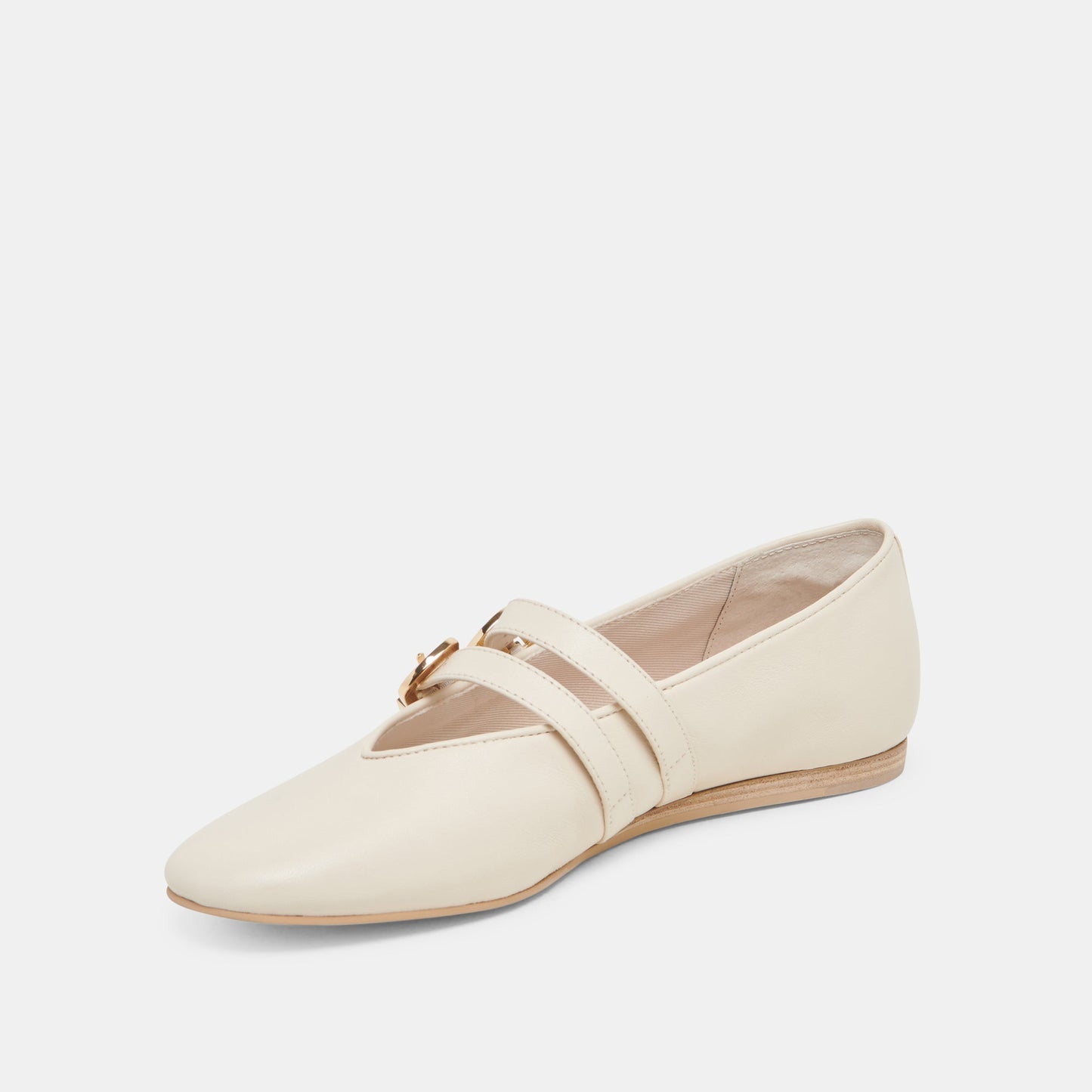Dolce Vita BAYLEE BALLET FLATS IVORY LEATHER