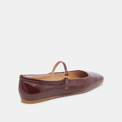 Dolce Vita REYES BALLET FLATS CRANBERRY CRINKLE PATENT
