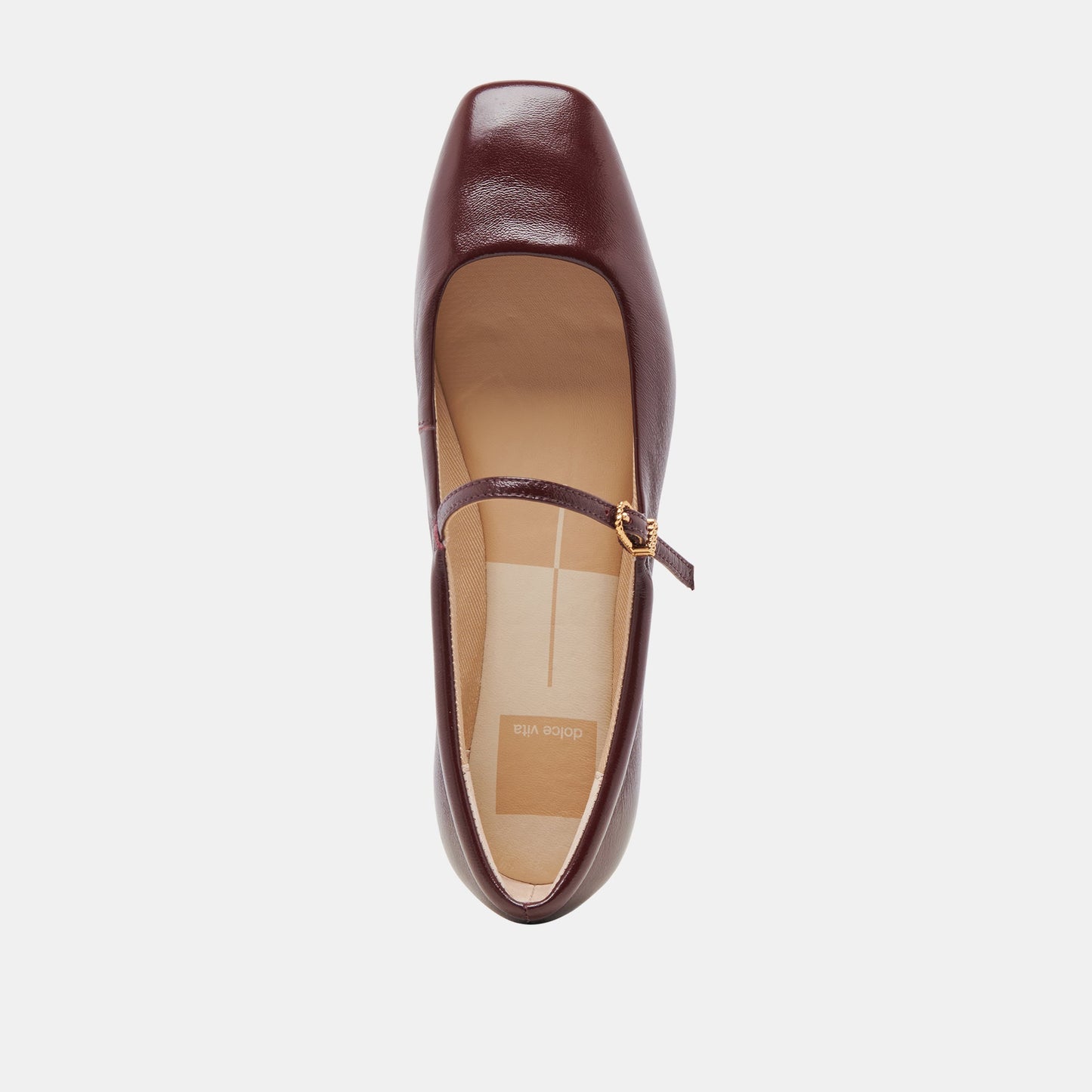 Dolce Vita REYES BALLET FLATS CRANBERRY CRINKLE PATENT