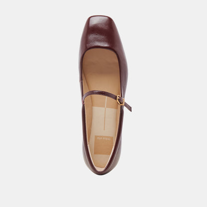 Dolce Vita REYES BALLET FLATS CRANBERRY CRINKLE PATENT