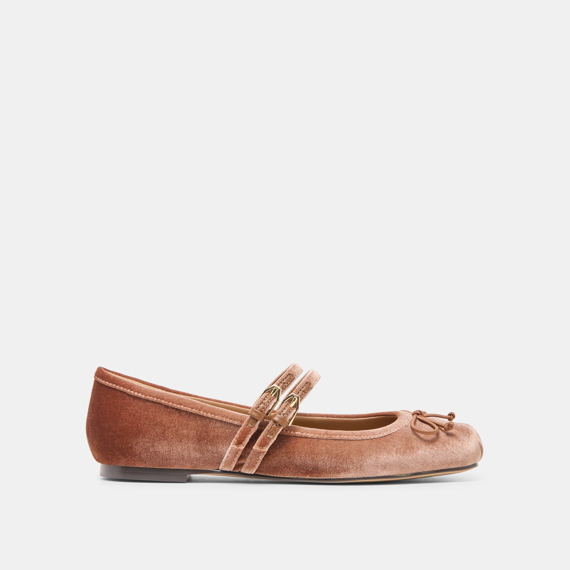 Dolce Vita Gibsen Dk Rose Velvet Ballet Flats