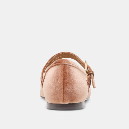 Dolce Vita Gibsen Dk Rose Velvet Ballet Flats