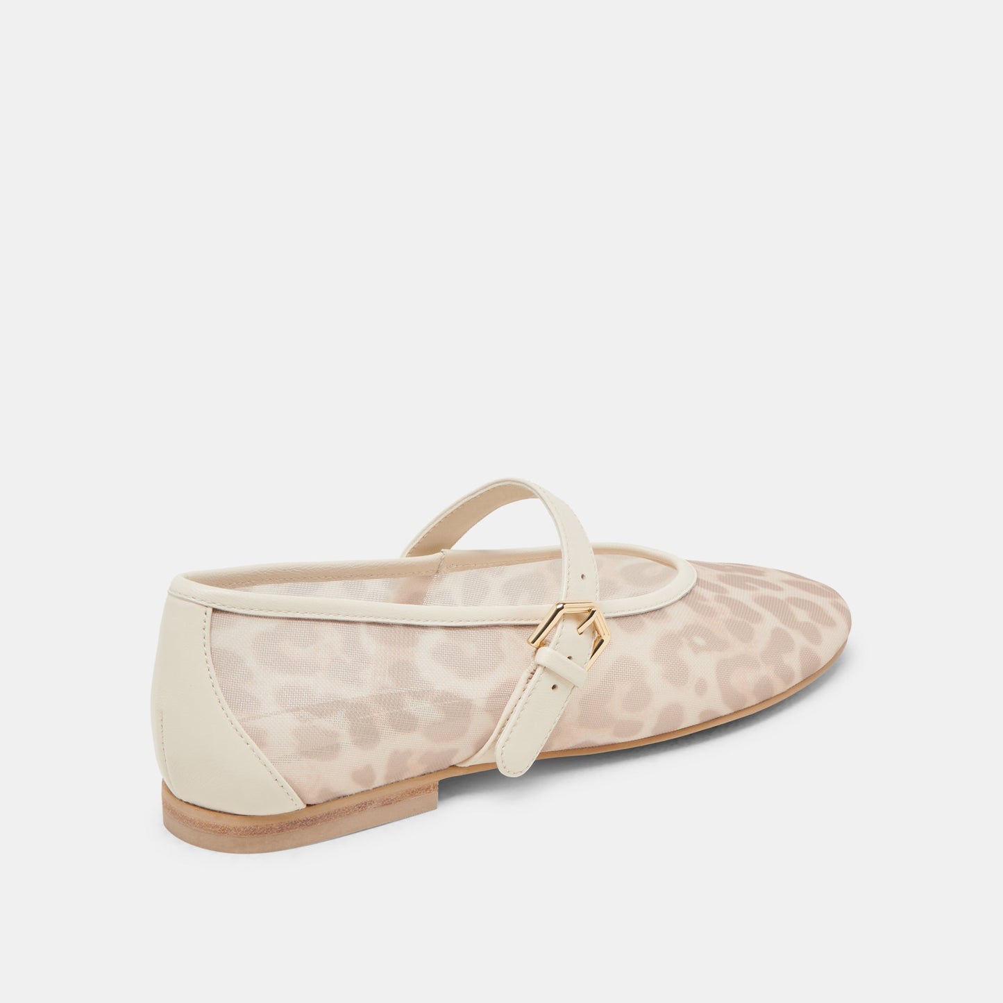 Dolce Vita ROSLYN BALLET FLATS WHITE LEOPARD MESH