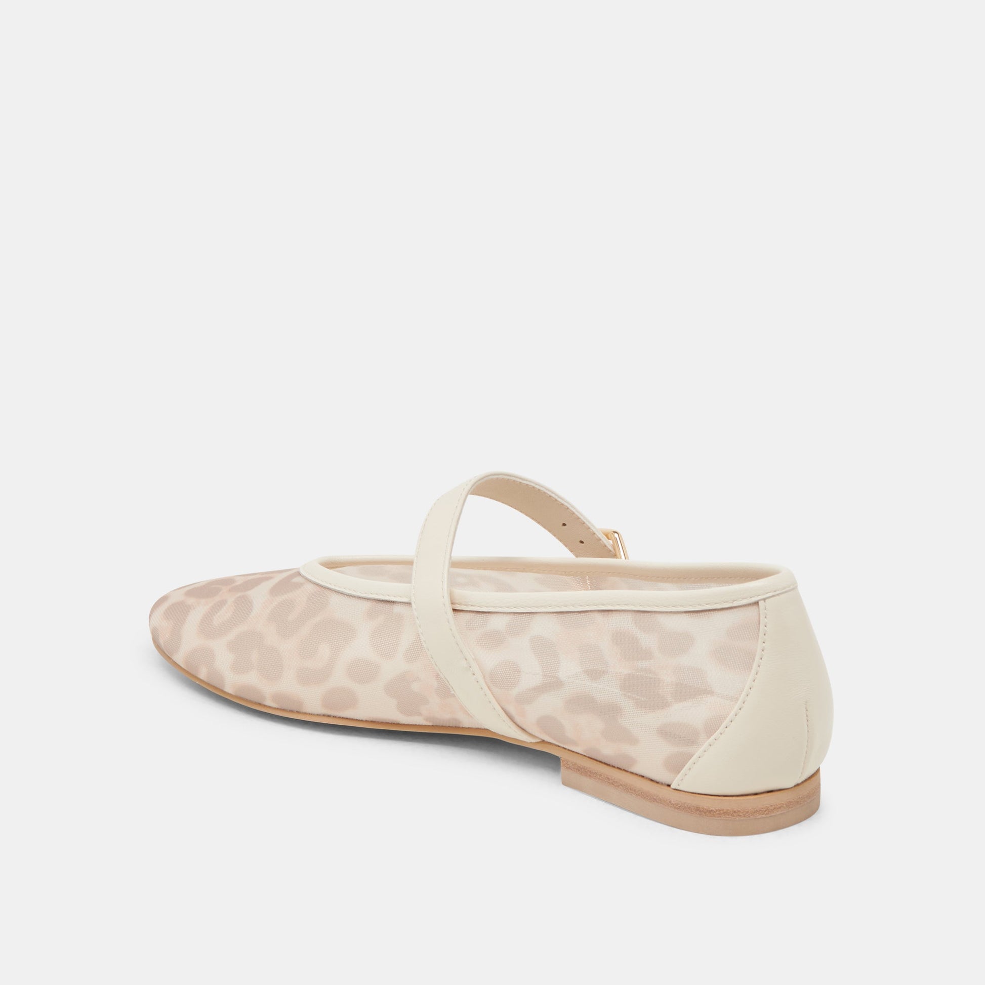 Dolce Vita ROSLYN BALLET FLATS WHITE LEOPARD MESH